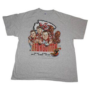 Vintage 1995 Kansas City Chiefs The Forgotten Shirt Xplosion Caricature Tee XL